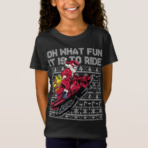 Snowmobile Jultomten Oh, vilken Roligt det är att T Shirt