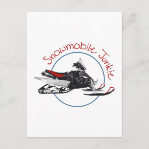 SnowMobile Junkie Vykort