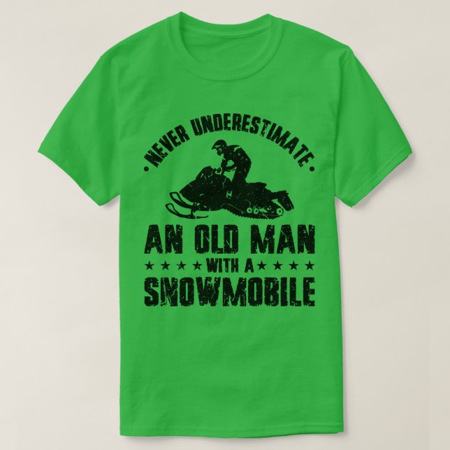 Snowmobile Motor Sled T Shirt (Design framsida)