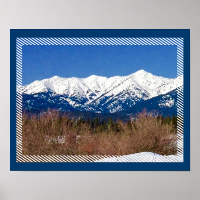 Snowmobile Mountain Dreams Poster (Framsidan)