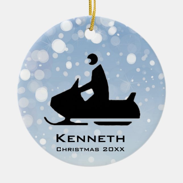Snowmobile Ornament (Framsidan)