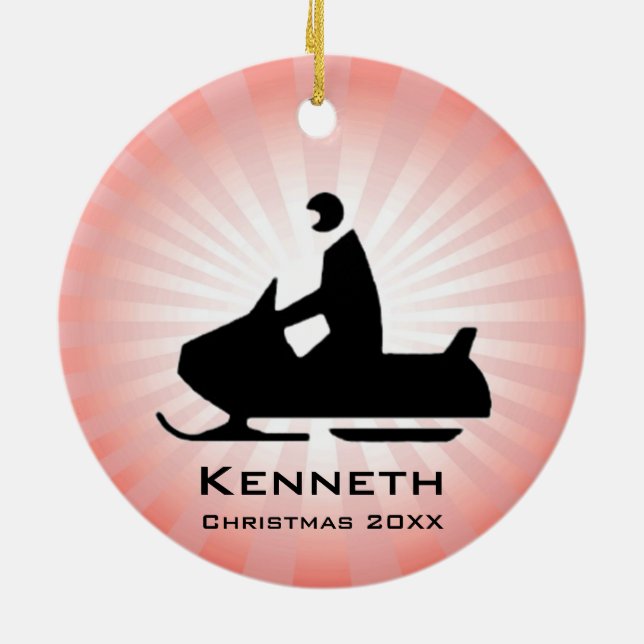 Snowmobile Ornament (Baksidan)