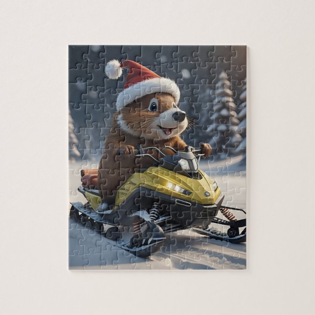 Snowmobile Puzzle Pussel (Vertikal)