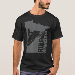 Snowmobile Ride Minnesota Snowmobiling Motor Sled T Shirt