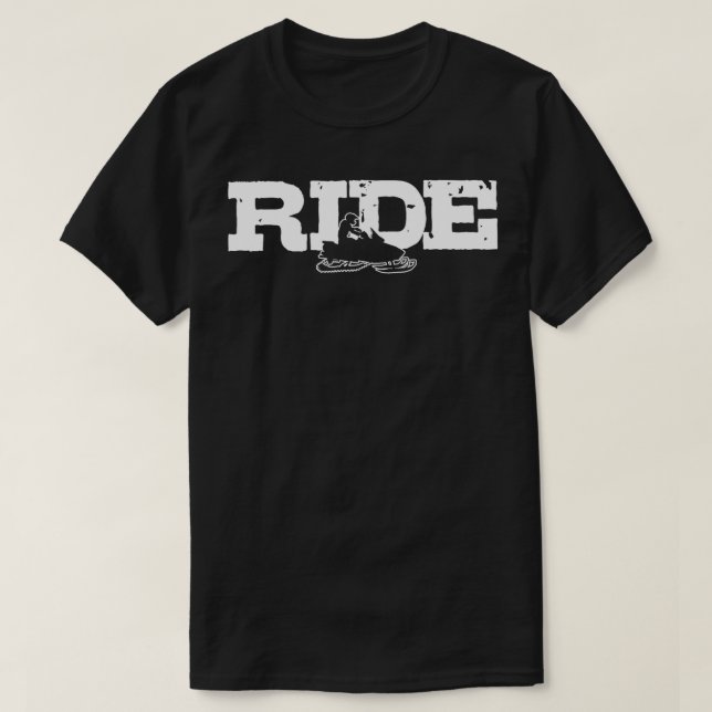 Snowmobile RIDE Motor Sled Gift T Shirt (Design framsida)