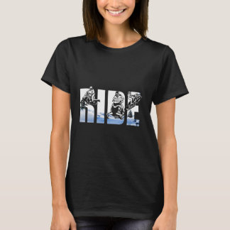 Snowmobile Ride Snowmobiling Winter Sport Skiers S T Shirt