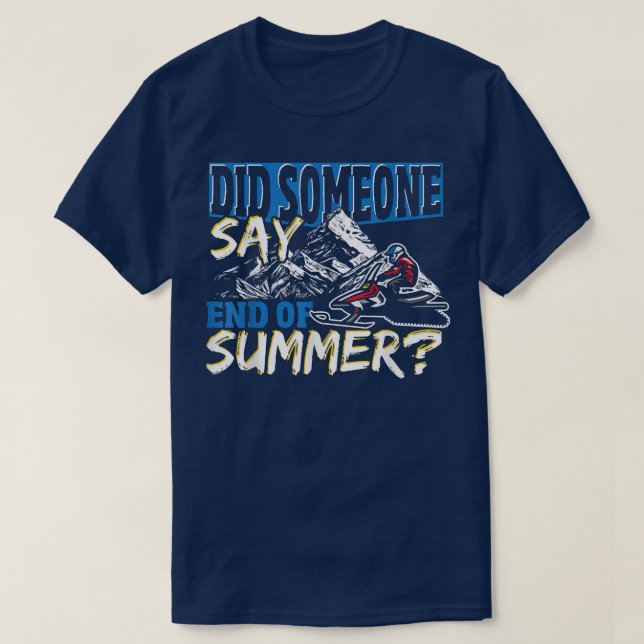 Snowmobile Riding Design för en snöskoppling 863 T Shirt (Design framsida)