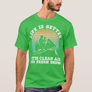 Snowmobile Riding för Snowmobile Premium 869 T Shirt