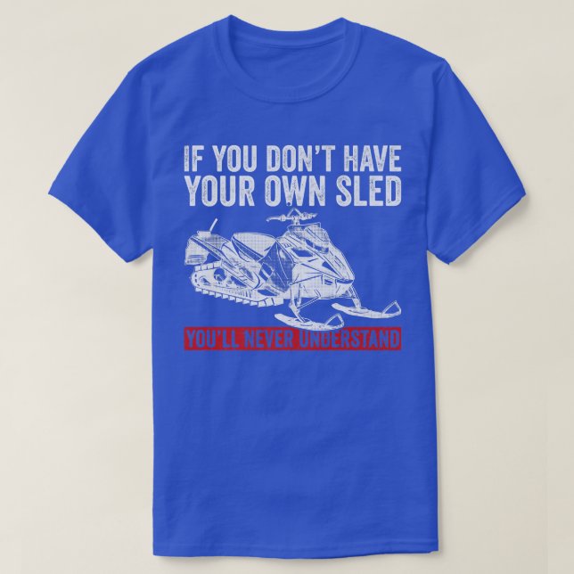 Snowmobile Riding och Skimobile Motor Sled T Shirt (Design framsida)