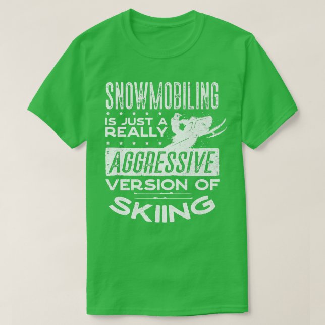 SnowMobile Riding Snowmobiling Snowmobiler Pun T Shirt (Design framsida)