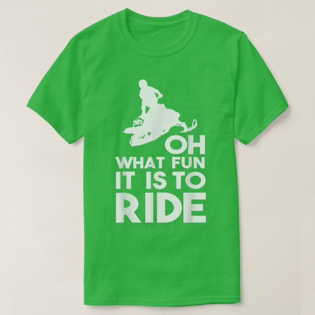 Snowmobile Riding T Shirt (Design framsida)