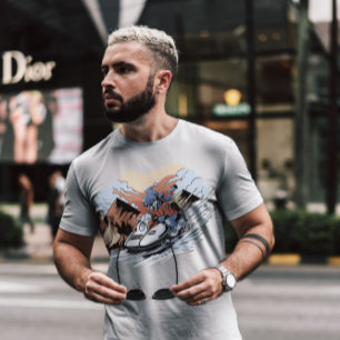 Snowmobile Skeleton T Shirt