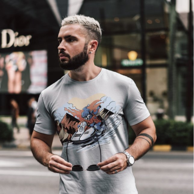 Snowmobile Skeleton T Shirt (Skapare uppladdad)