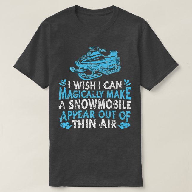 Snowmobile Sledding MagicSnow Maskin Snowmobilin T Shirt (Design framsida)