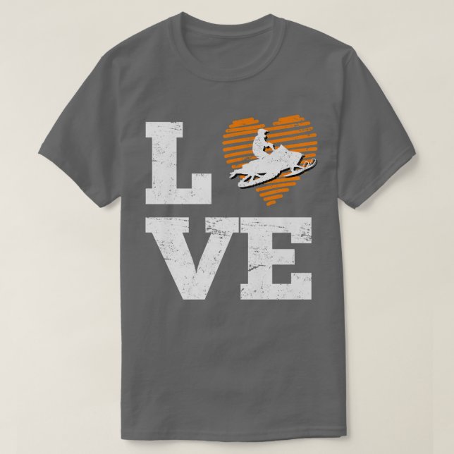 Snowmobile Snowmobile Snö Sledge T Shirt (Design framsida)