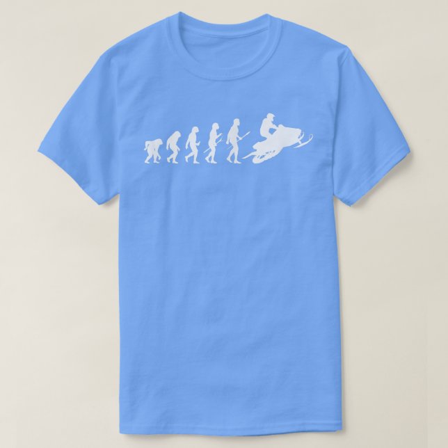 Snowmobile Snowmobiler Human Evolution Snowmobilin T Shirt (Design framsida)