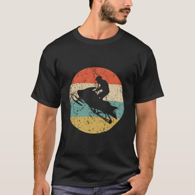 Snowmobile Style Snowmobiling T Shirt (Framsida)
