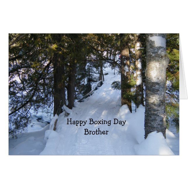 Snowmobile Trail Hälsningskort (Framsidan Horizontal)