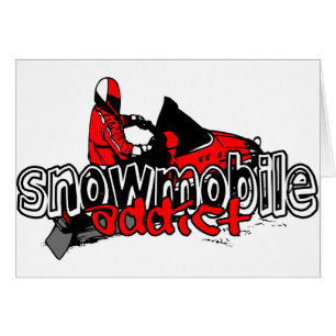 Snowmobileknarkare Hälsningskort