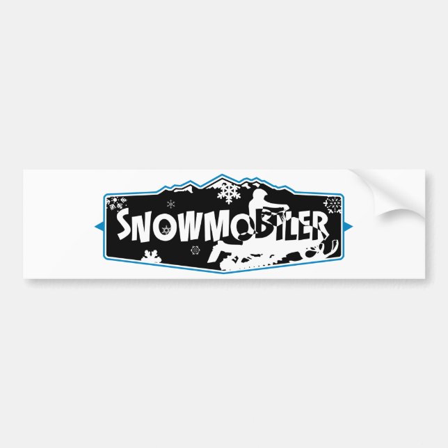 SNowmobiler bildekal (Framsidan)