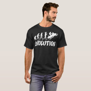 Snowmobiler evolutionTshirt Tee