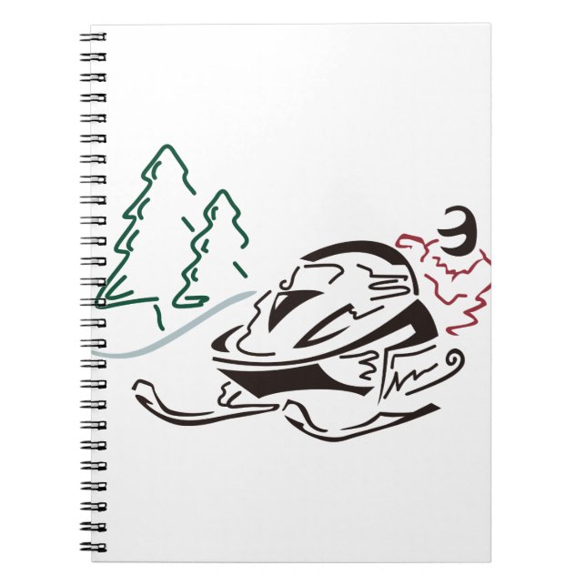 Snowmobiler grästräd anteckningsbok (Framsidan)