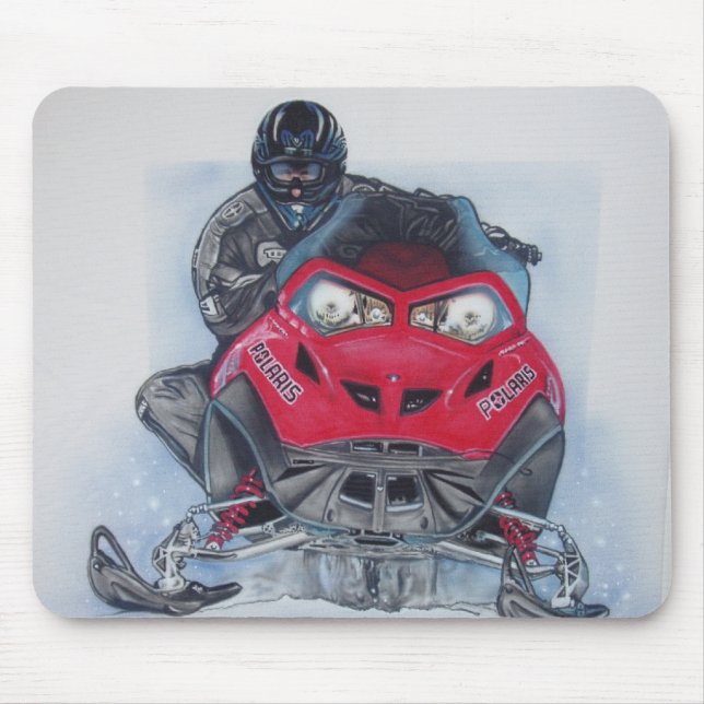 Snowmobiler Mousepad Musmatta (Framsidan)