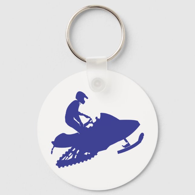 Snowmobiler/Sledder Nyckelring (Framsida)