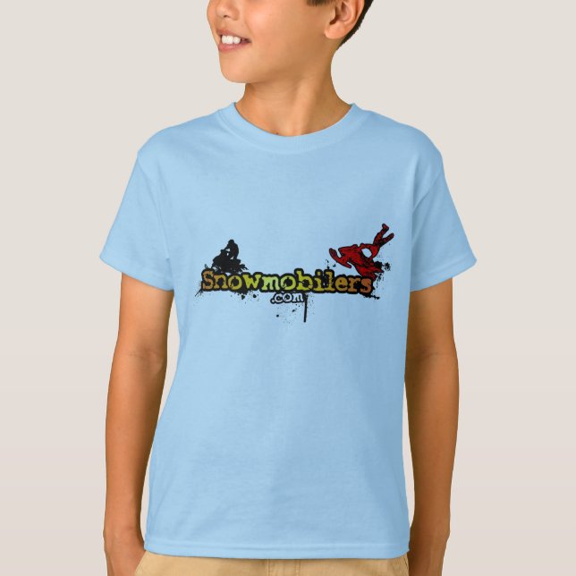 Snowmobilers.com barns skjorta tee shirt (Framsida)