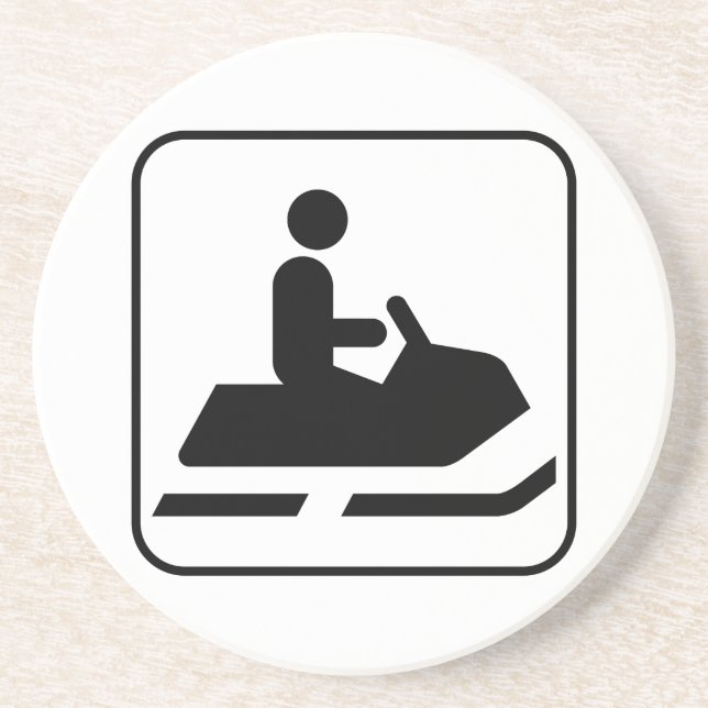 Snowmobilesymbolkustfartyg Underlägg (Framsidan)