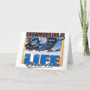 Snowmobiling är Life Live. Kort