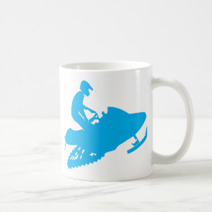 Snowmobiling Blue Sled Kaffemugg