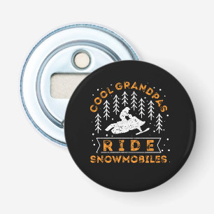 Snowmobiling - Coola Grandpas Ride SnowMobes Flasköppnare