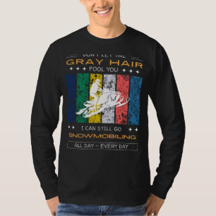 Snowmobiling Enthusiast Tee - Grått hår, trailblaz