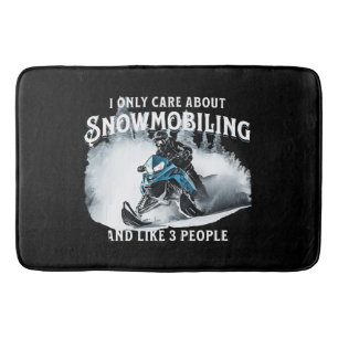 Snowmobiling Funny Snowmobile Badrumsmatta