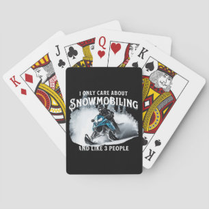 Snowmobiling Funny Snowmobile Casinokort