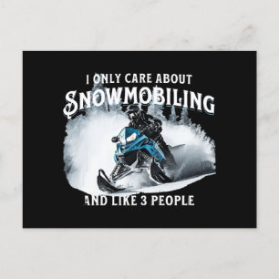 Snowmobiling Funny Snowmobile Vykort