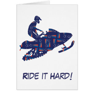 Snowmobiling Hälsningskort