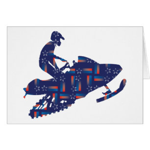 Snowmobiling Hälsningskort