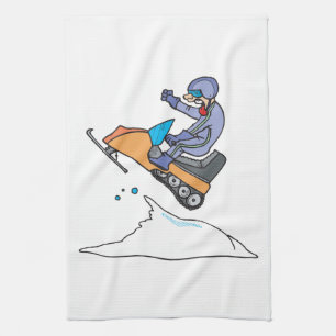 Snowmobiling hopp kökshandduk