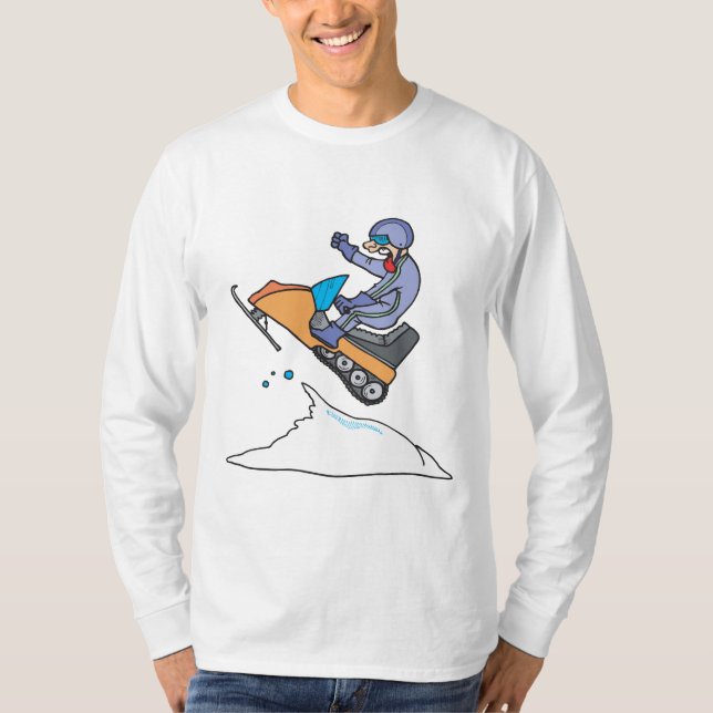 Snowmobiling hopp t shirt (Framsida)