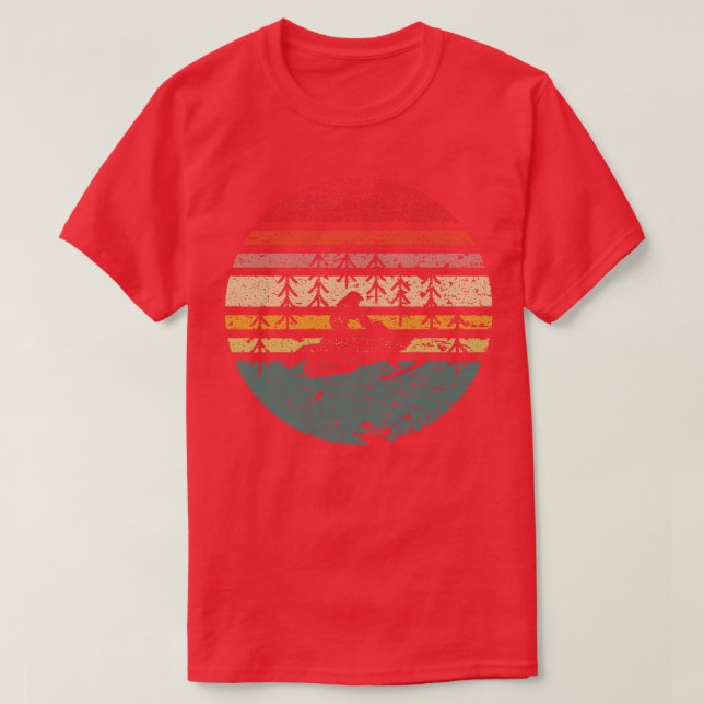 Snowmobiling Retro T Shirt (Design framsida)