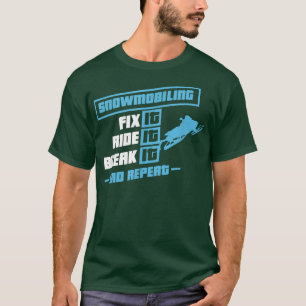 Snowmobiling Snö Mobile Snö Cat T Shirt