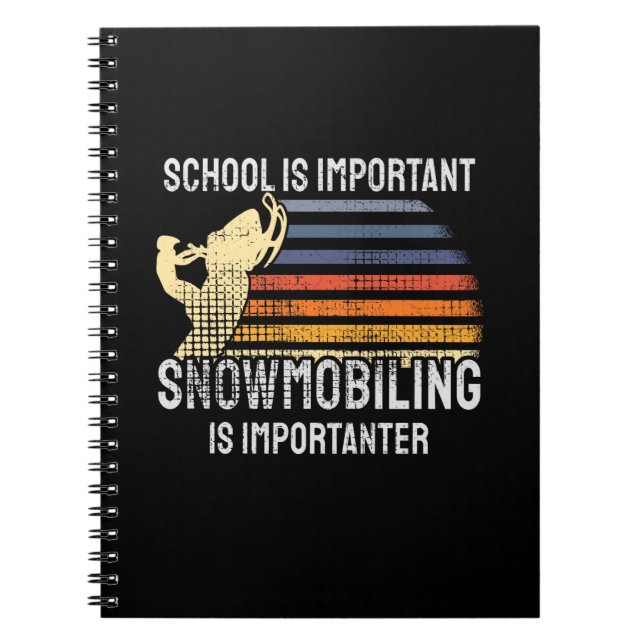 Snowmobiling Snowmobile Anteckningsbok (Framsidan)
