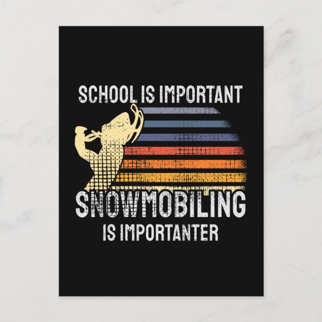 Snowmobiling Snowmobile Vykort (Framsida)
