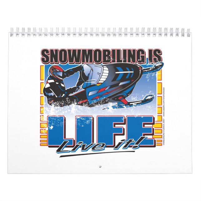 SNOWMOBILING-VARA-LIV-zazz Kalender (Omslag)