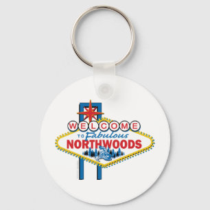 Snowmobiling/Welcome till Northwood Nyckelring
