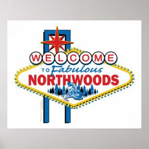 Snowmobiling/Welcome till Northwood Poster