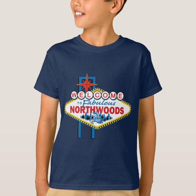 Snowmobiling/Welcome till Northwood Tee Shirt (Framsida)
