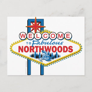 Snowmobiling/Welcome till Northwood Vykort